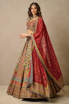 Lehenga, Blouse, Dupatta