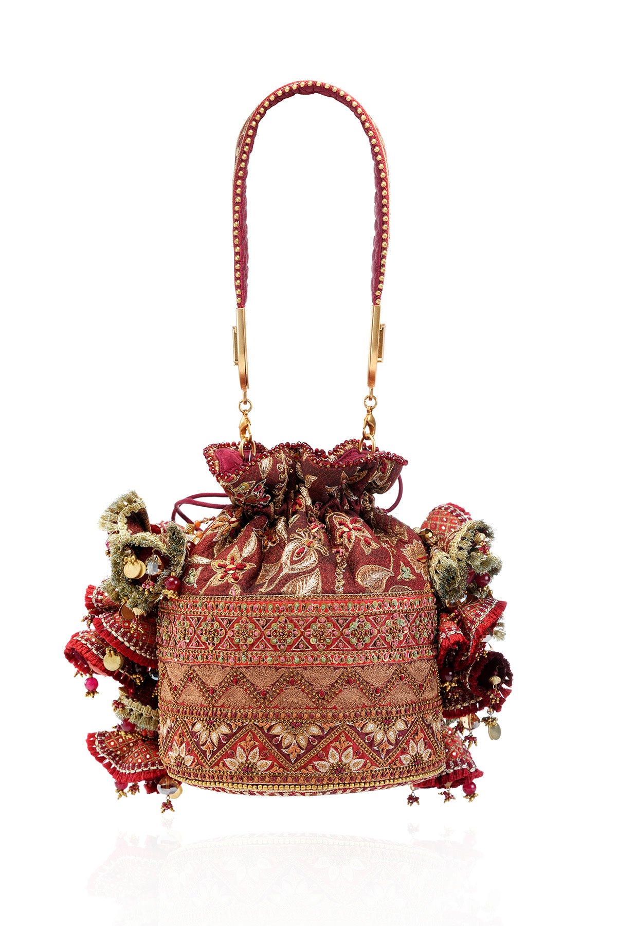 Scarlet Brocade Pottli