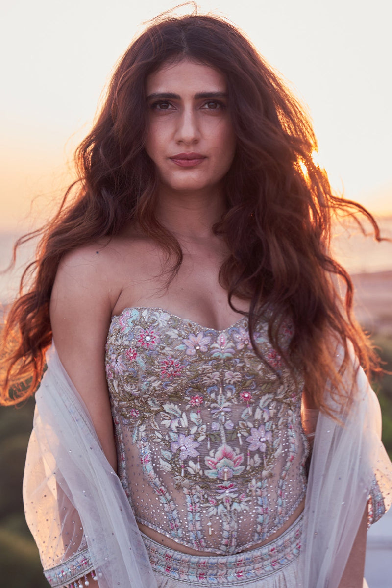 Fatima Sana Shaikh In Corset, Skirt, and Cape