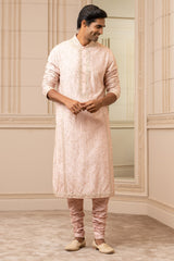 Pink Silk Kurta