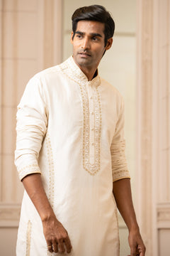 Ivory Silk Kurta