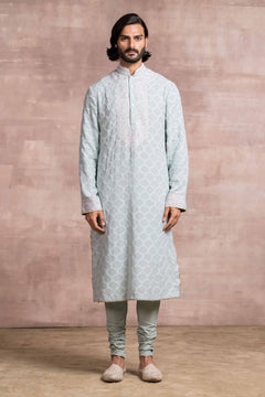 Chikankari Embroidered Jaal Kurta