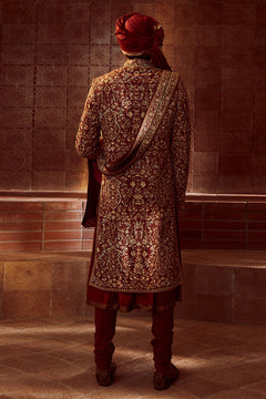 All Over Zardozi Jaal Embroidered Sherwani