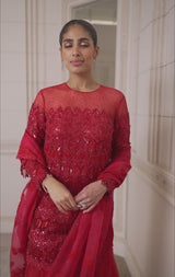 Sharara, Kurti, and Dupatta