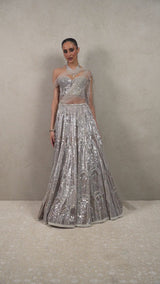 Lehenga, Blouse, Drape