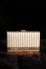 A hand embroidered bag