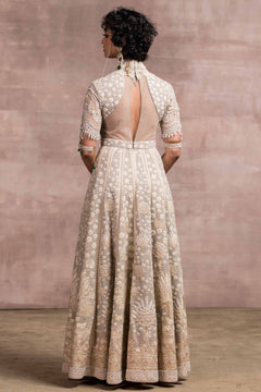 Pichwai Printed And Embroidered Anarkali