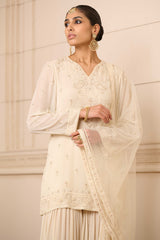 Kurti, Sharara, and Dupatta