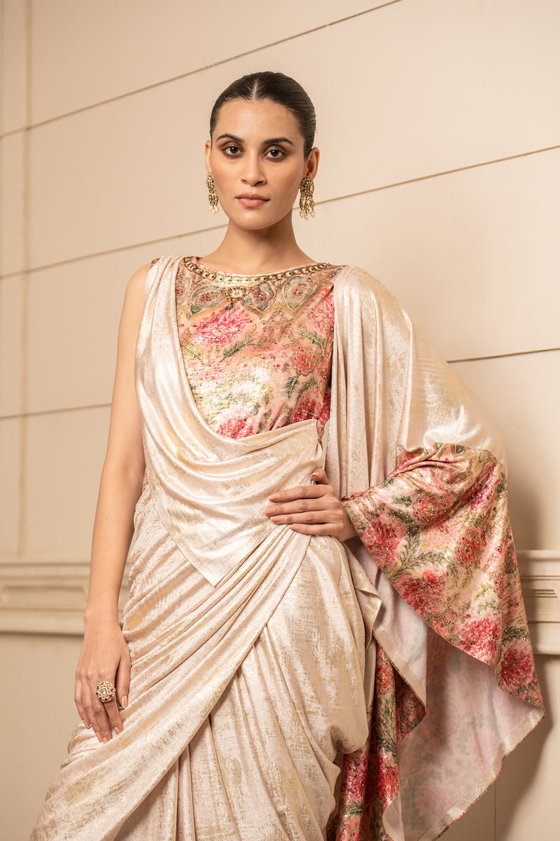 Concept Saree with Printed Bodice