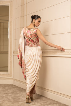 Concept Saree with Printed Bodice