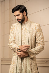 Resham Thread Embroidered Sherwani