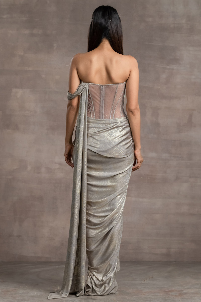 Concept saree with corset
