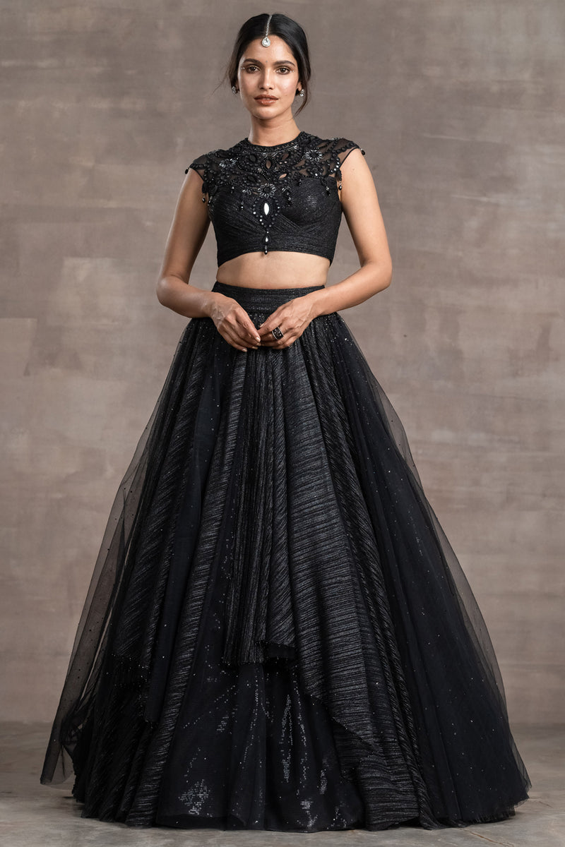 Lehenga Paired With A Fluted Blouse