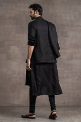 Draped Linen Kurta