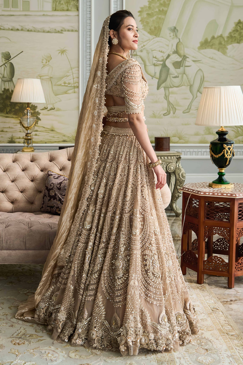 These sequined layered lehengas/skirts add a breezy, modern look to any  party. Because these are in such … | Pastel color shirts, Indian  bridesmaids, Indian fashion
